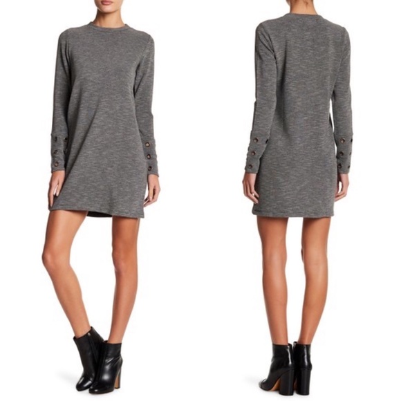 Michael Stars Grommet Detailed Sweater Dress - Picture 1 of 8